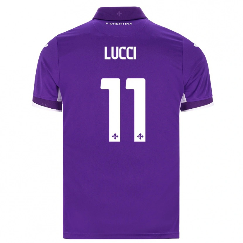 Danxen Dětské Leonardo Lucci #11 Fialová Bílá Růžová Domů Hráčské Dresy 2026/27 Dres