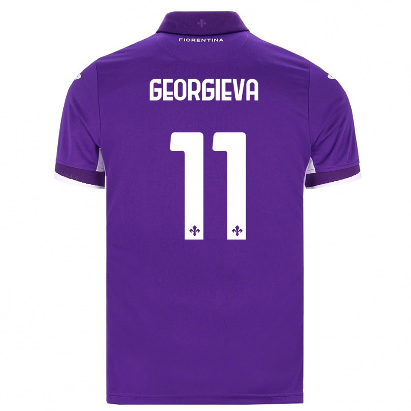 Danxen Dětské Marina Georgieva #11 Fialová Bílá Růžová Domů Hráčské Dresy 2026/27 Dres