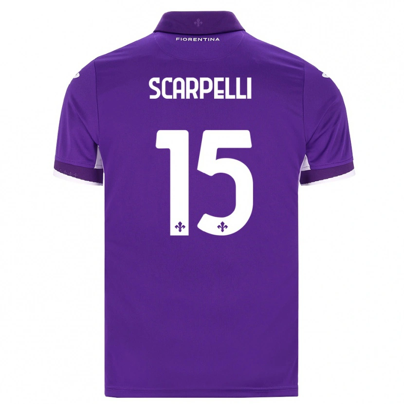 Danxen Dětské Diego Scarpelli #15 Fialová Bílá Růžová Domů Hráčské Dresy 2026/27 Dres