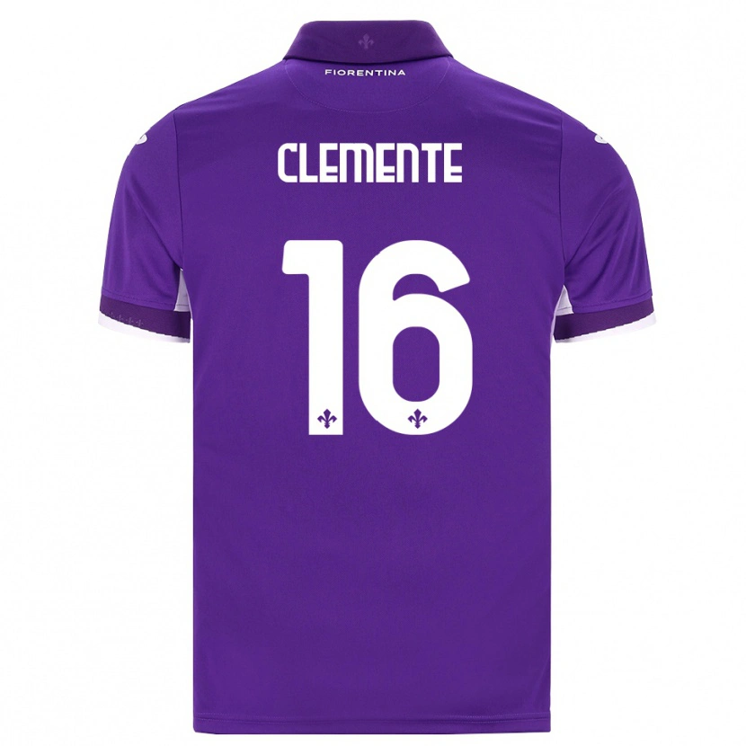 Danxen Dětské Raffaele Clemente #16 Fialová Bílá Růžová Domů Hráčské Dresy 2026/27 Dres