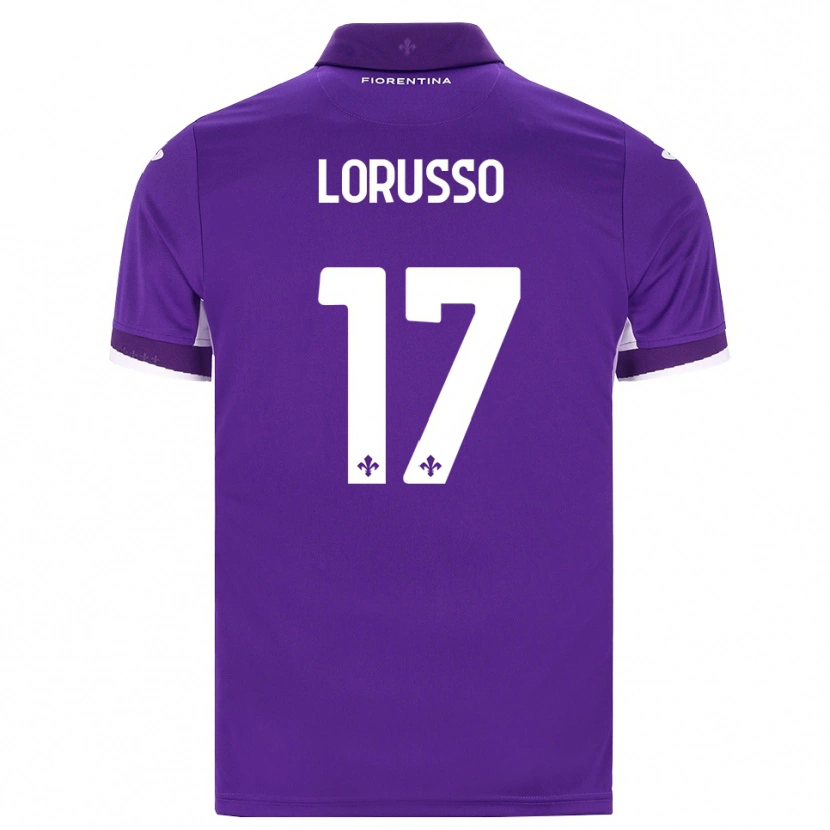 Danxen Dětské Angelo Lorusso #17 Fialová Bílá Růžová Domů Hráčské Dresy 2026/27 Dres