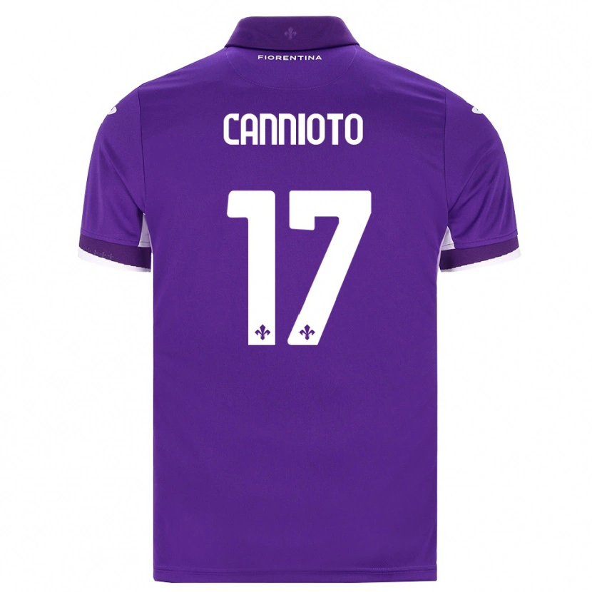 Danxen Dětské Andrea Cannioto #17 Fialová Bílá Růžová Domů Hráčské Dresy 2026/27 Dres