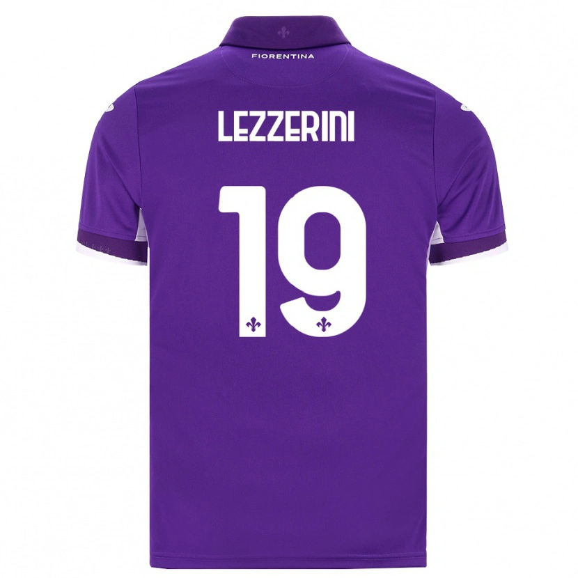 Danxen Dětské Luca Lezzerini #19 Fialová Bílá Růžová Domů Hráčské Dresy 2026/27 Dres