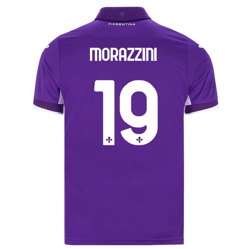 Danxen Dětské Luigi Morazzini #19 Fialová Bílá Růžová Domů Hráčské Dresy 2026/27 Dres