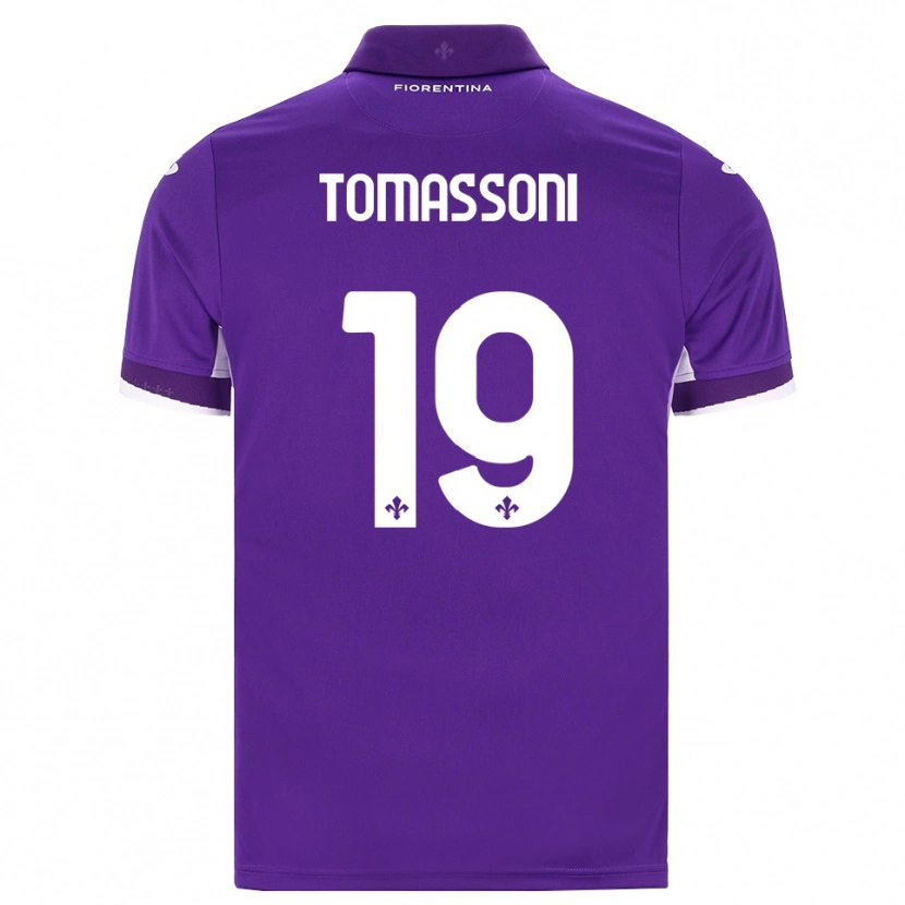 Danxen Dětské Emma Tomassoni #19 Fialová Bílá Růžová Domů Hráčské Dresy 2026/27 Dres