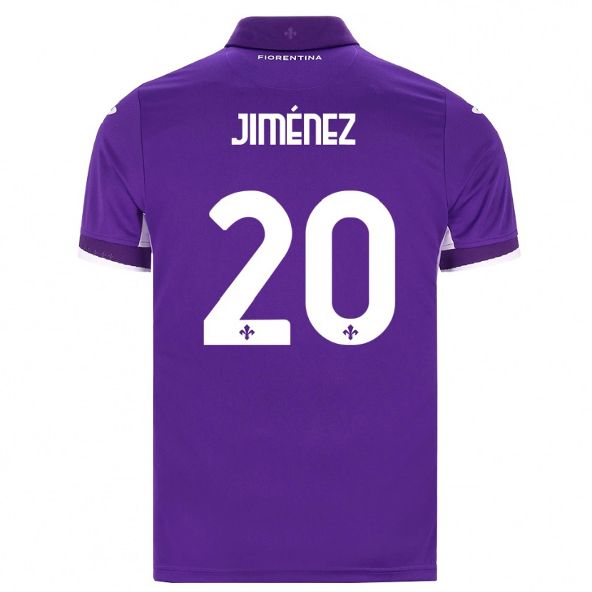 Danxen Dětské Álex Jiménez #20 Fialová Bílá Růžová Domů Hráčské Dresy 2026/27 Dres
