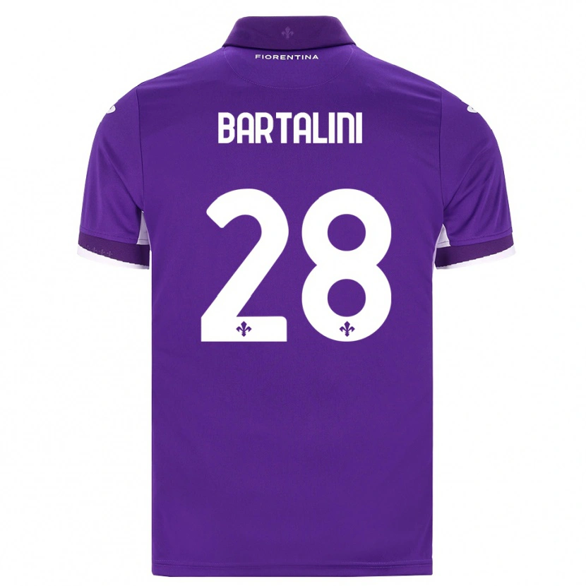 Danxen Dětské Viola Bartalini #28 Fialová Bílá Růžová Domů Hráčské Dresy 2026/27 Dres