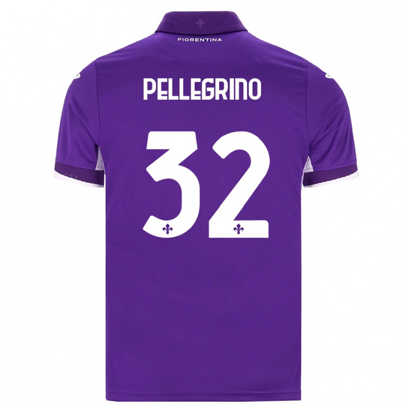 Danxen Dětské Mateo Pellegrino #32 Fialová Bílá Růžová Domů Hráčské Dresy 2026/27 Dres