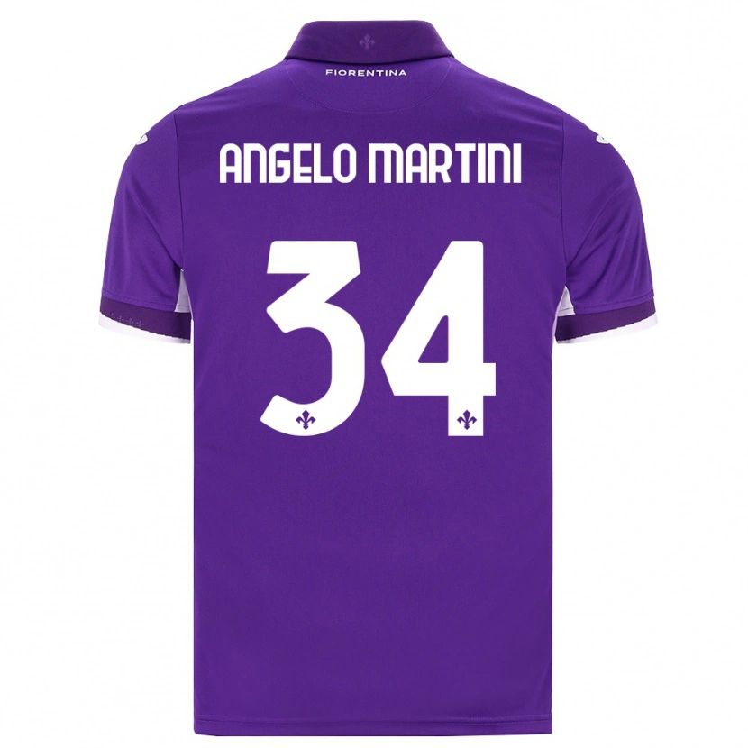 Danxen Dětské Angelo Martini #34 Fialová Bílá Růžová Domů Hráčské Dresy 2026/27 Dres
