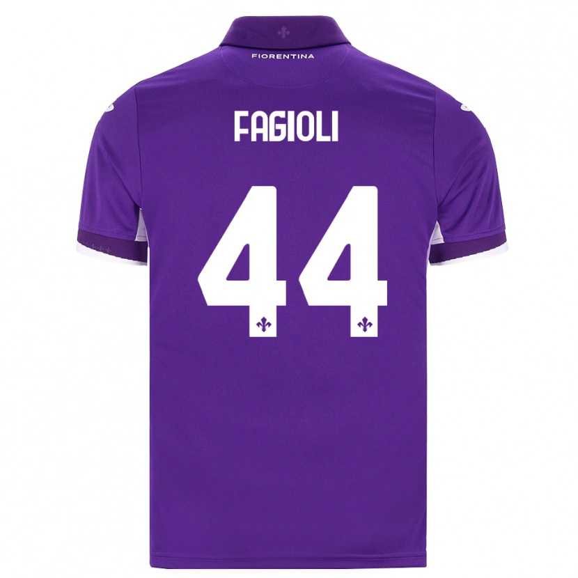 Danxen Dětské Nicolò Fagioli #44 Fialová Bílá Růžová Domů Hráčské Dresy 2026/27 Dres