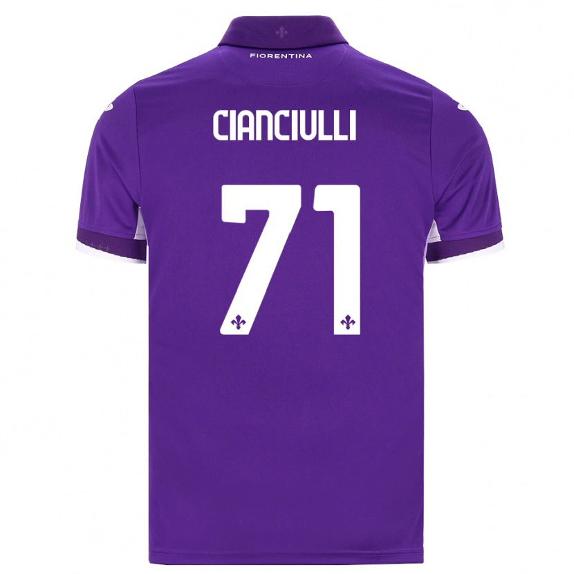 Danxen Dětské Salvatore Cianciulli #71 Fialová Bílá Růžová Domů Hráčské Dresy 2026/27 Dres