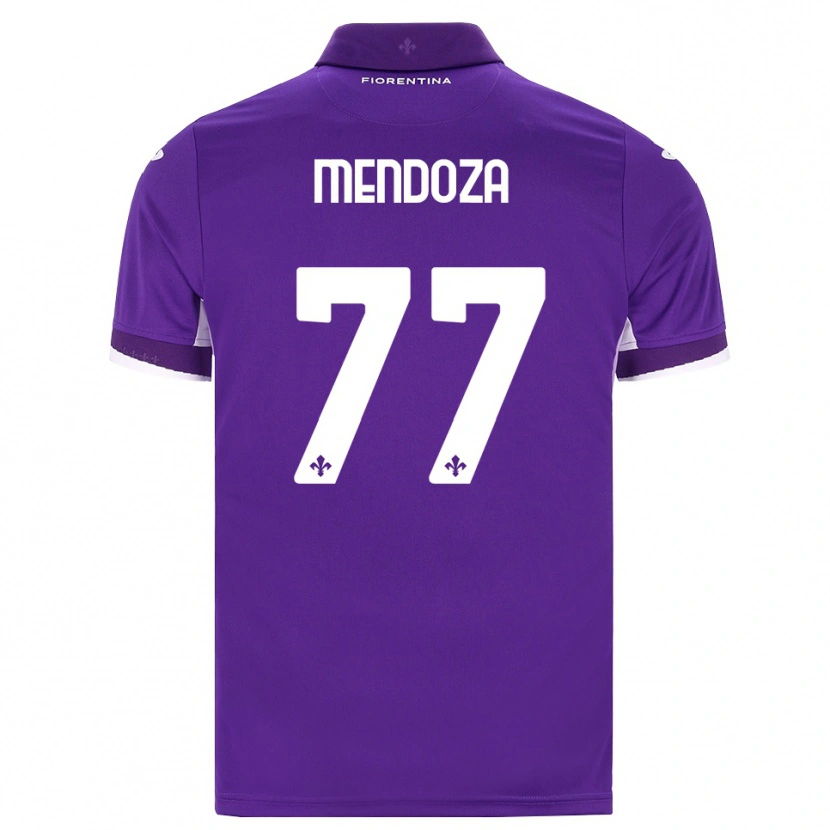 Danxen Dětské William Mendoza #77 Fialová Bílá Růžová Domů Hráčské Dresy 2026/27 Dres