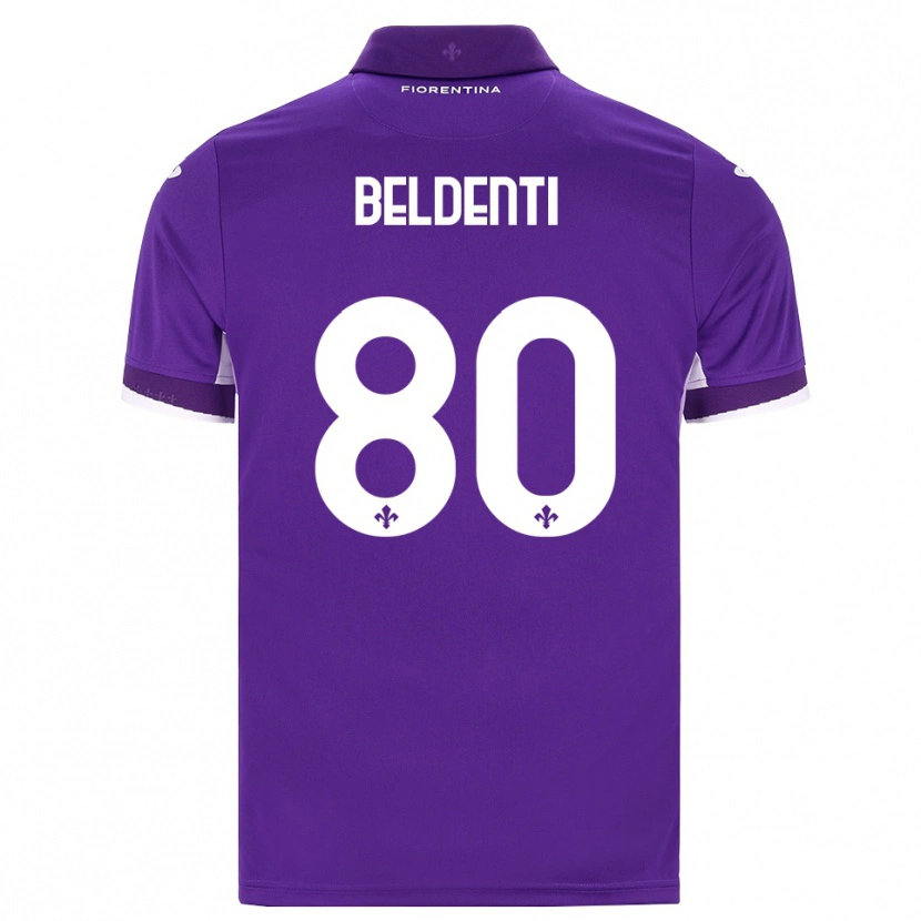 Danxen Dětské Dennis Beldenti #80 Fialová Bílá Růžová Domů Hráčské Dresy 2026/27 Dres
