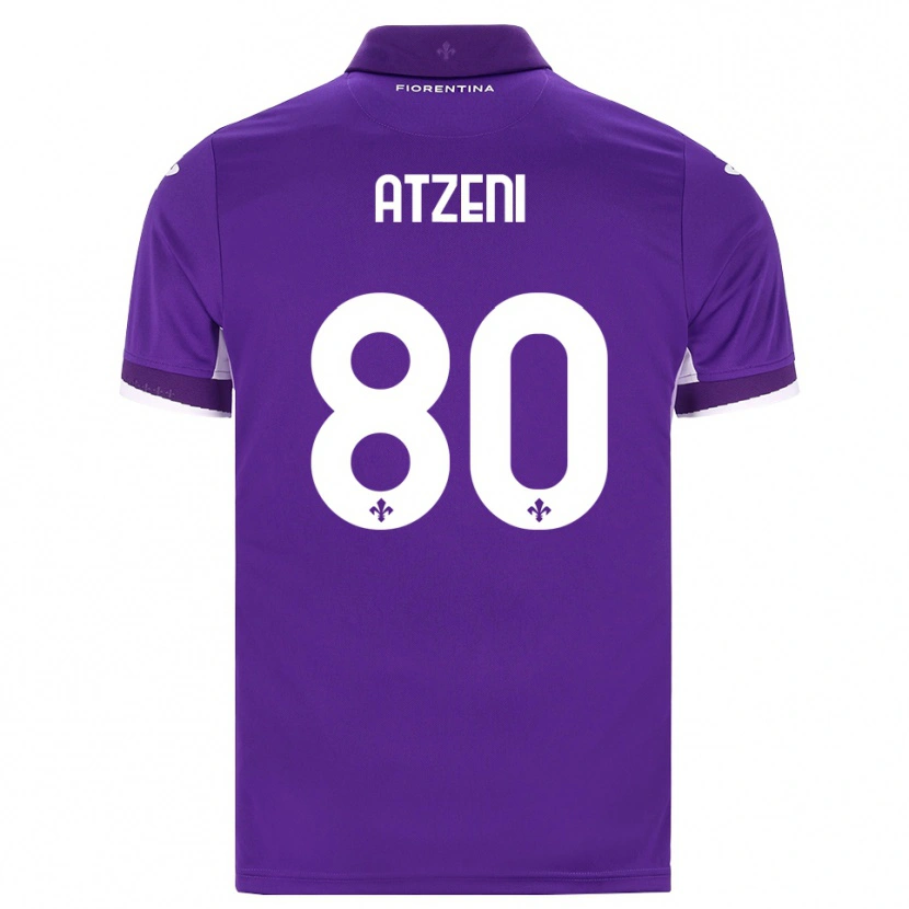 Danxen Dětské Davide Atzeni #80 Fialová Bílá Růžová Domů Hráčské Dresy 2026/27 Dres
