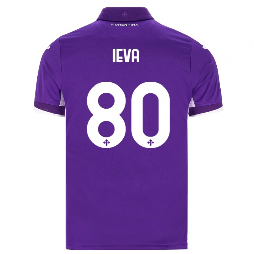 Danxen Dětské Stella Ieva #80 Fialová Bílá Růžová Domů Hráčské Dresy 2026/27 Dres