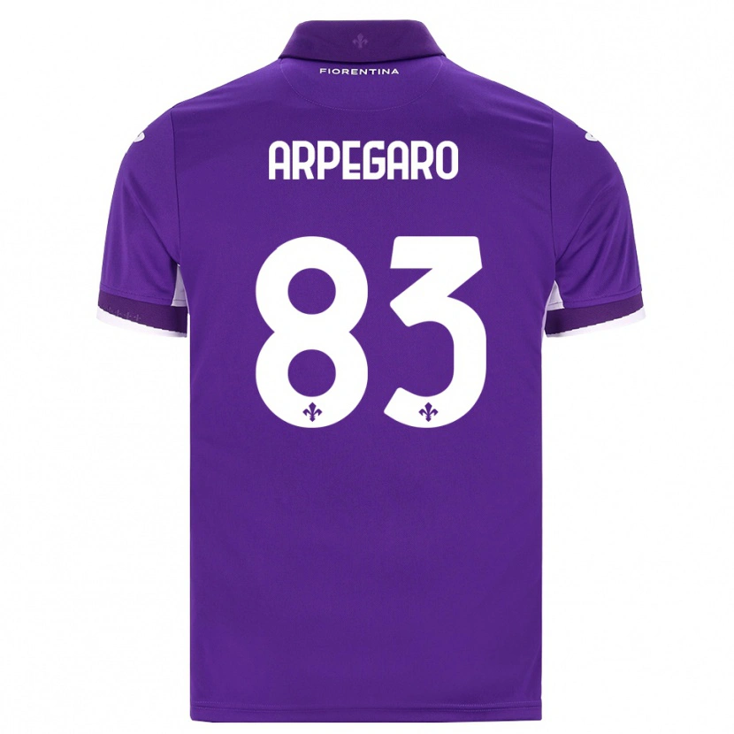 Danxen Dětské Sofia Arpegaro #83 Fialová Bílá Růžová Domů Hráčské Dresy 2026/27 Dres