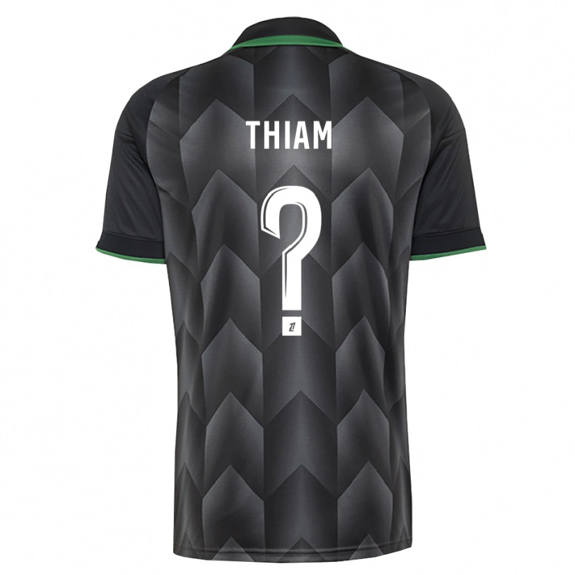Danxen Dětské Mamadou Thiam #0 Bílá Černá Zelená Daleko Hráčské Dresy 2026/27 Dres