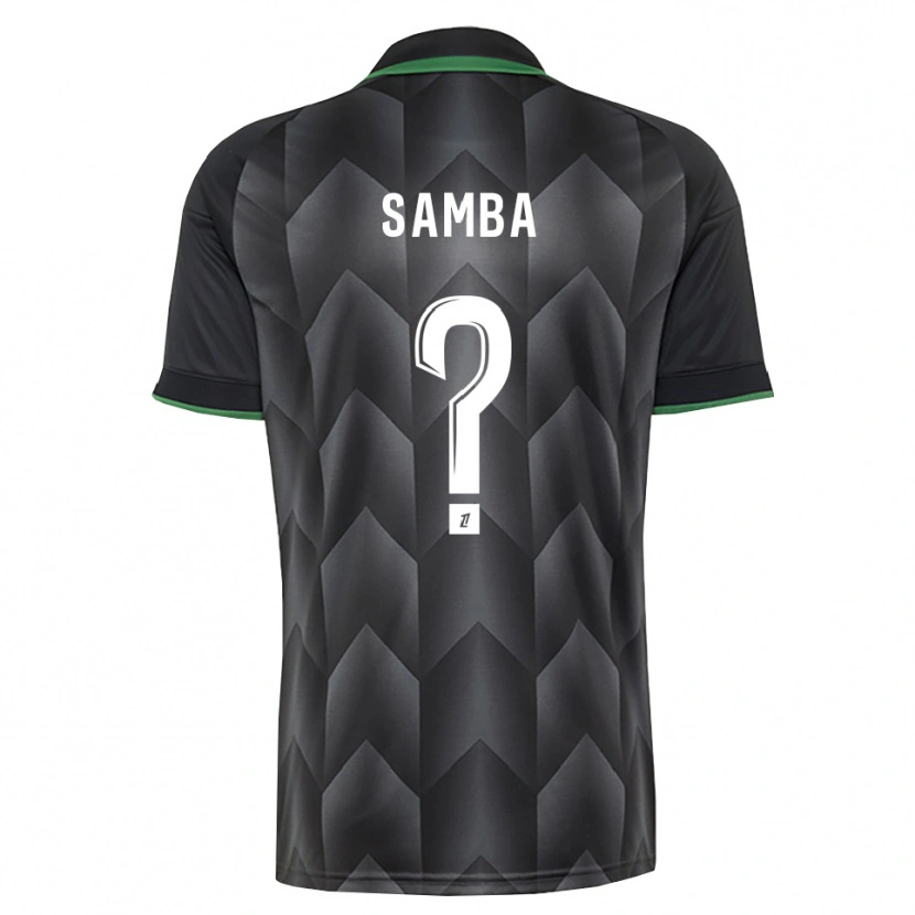 Danxen Dětské Emmanuel Samba #0 Bílá Černá Zelená Daleko Hráčské Dresy 2026/27 Dres