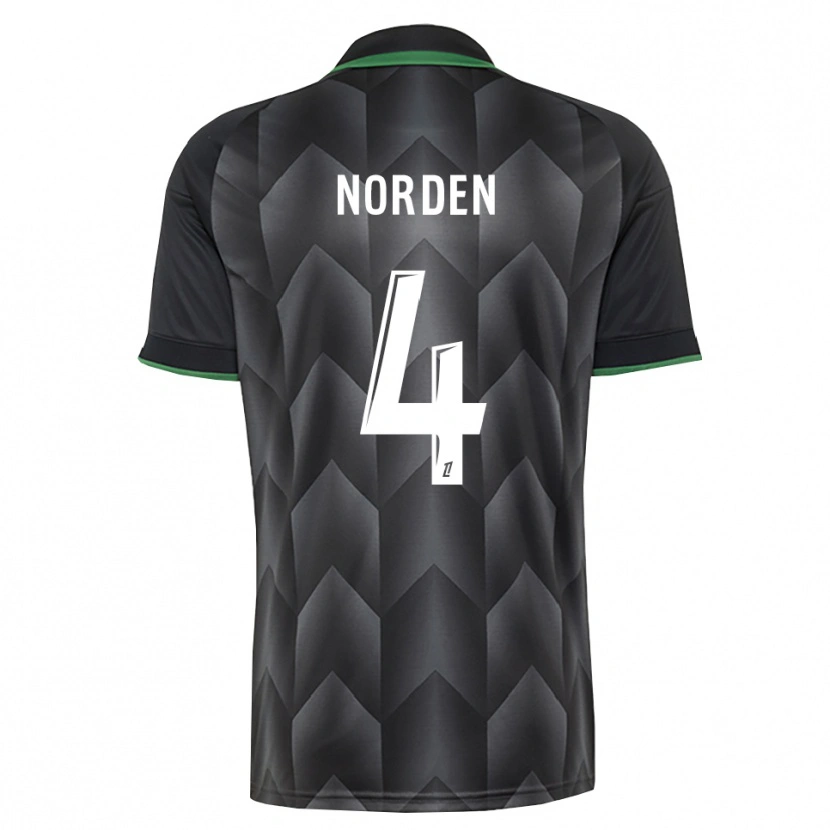 Danxen Dětské Doreen Norden #4 Bílá Černá Zelená Daleko Hráčské Dresy 2026/27 Dres