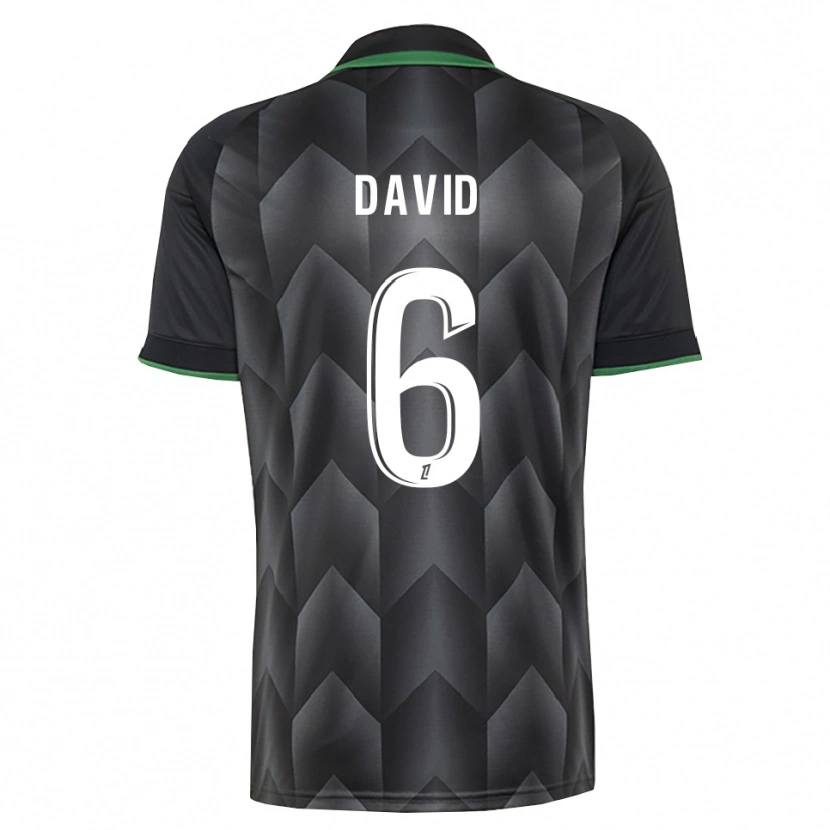 Danxen Dětské Tess David #6 Bílá Černá Zelená Daleko Hráčské Dresy 2026/27 Dres