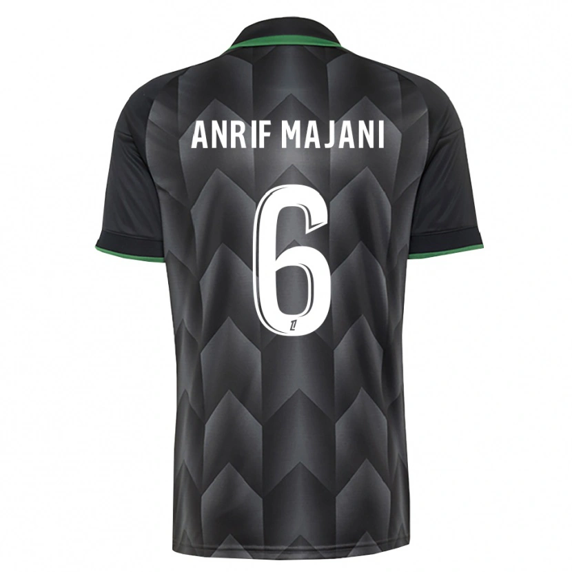 Danxen Dětské El Anrif Majani #6 Bílá Černá Zelená Daleko Hráčské Dresy 2026/27 Dres
