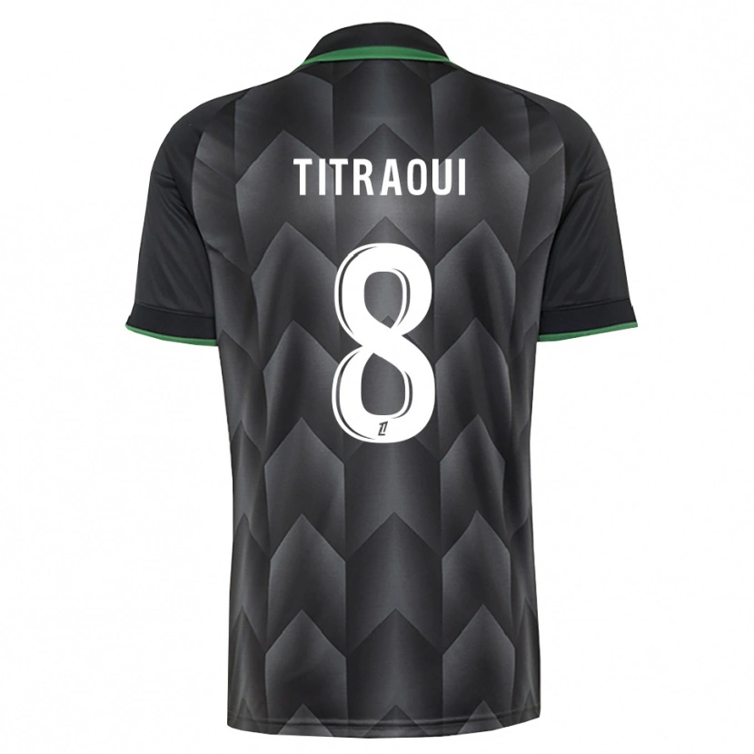 Danxen Dětské Yacine Titraoui #8 Bílá Černá Zelená Daleko Hráčské Dresy 2026/27 Dres