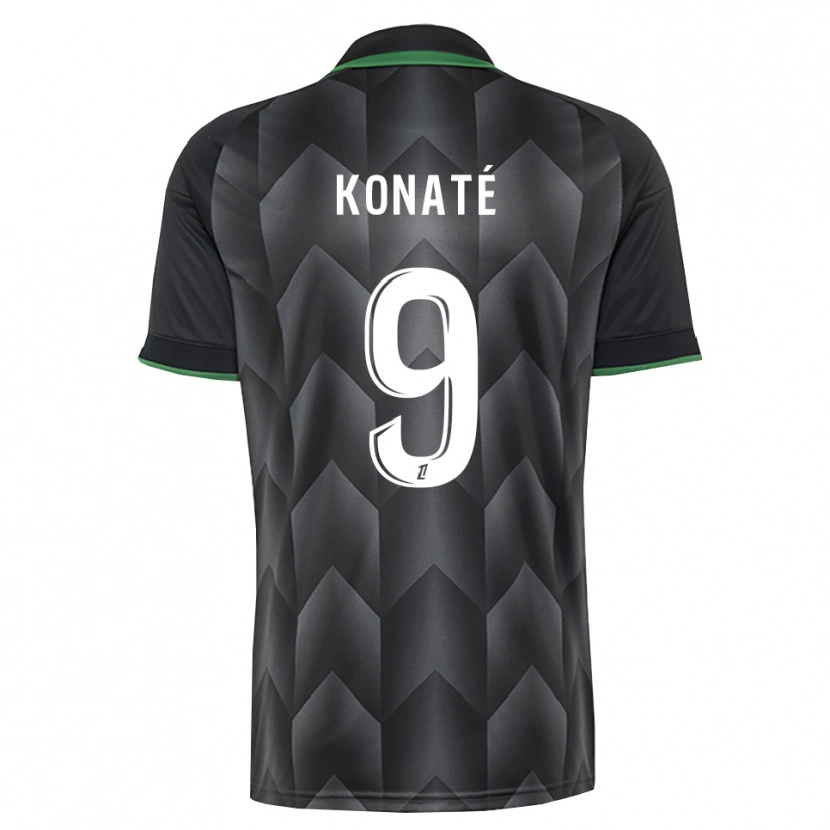 Danxen Dětské Seybou Konaté #9 Bílá Černá Zelená Daleko Hráčské Dresy 2026/27 Dres