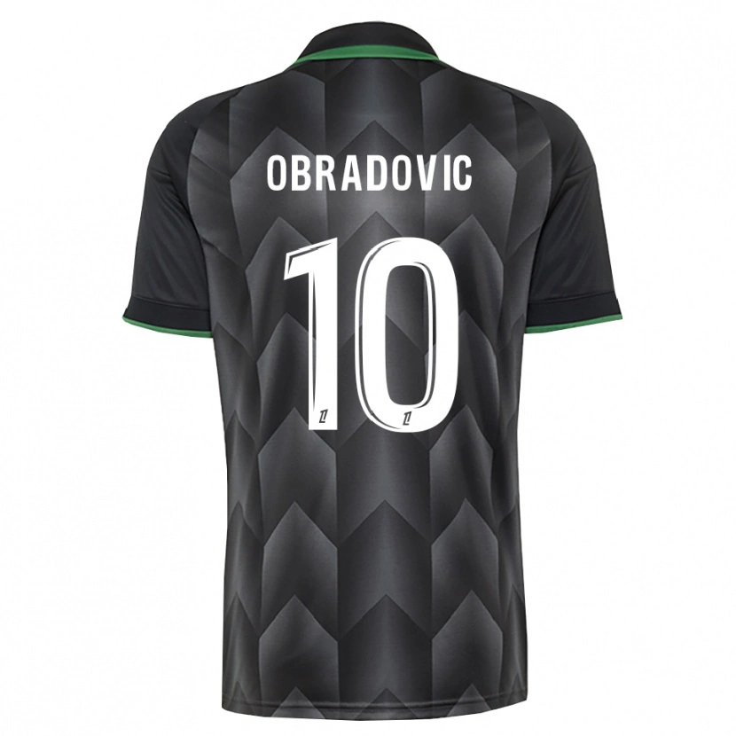 Danxen Dětské Ognjen Obradovic #10 Bílá Černá Zelená Daleko Hráčské Dresy 2026/27 Dres