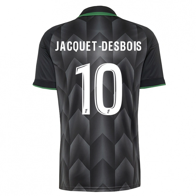 Danxen Dětské Tairik Jacquet-Desbois #10 Bílá Černá Zelená Daleko Hráčské Dresy 2026/27 Dres