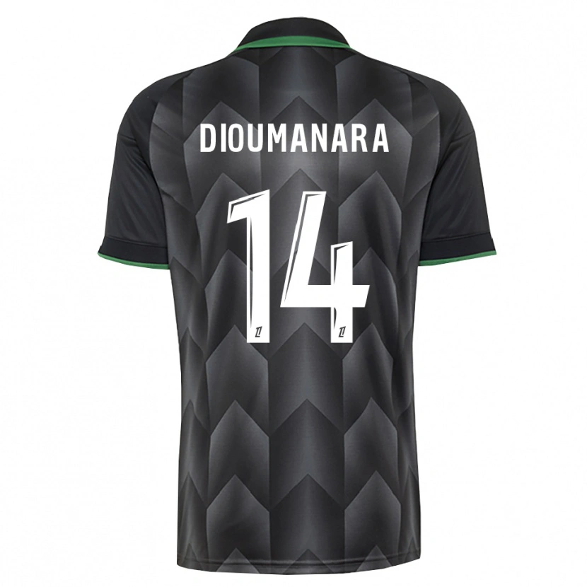 Danxen Dětské Sidi Dioumanara #14 Bílá Černá Zelená Daleko Hráčské Dresy 2026/27 Dres