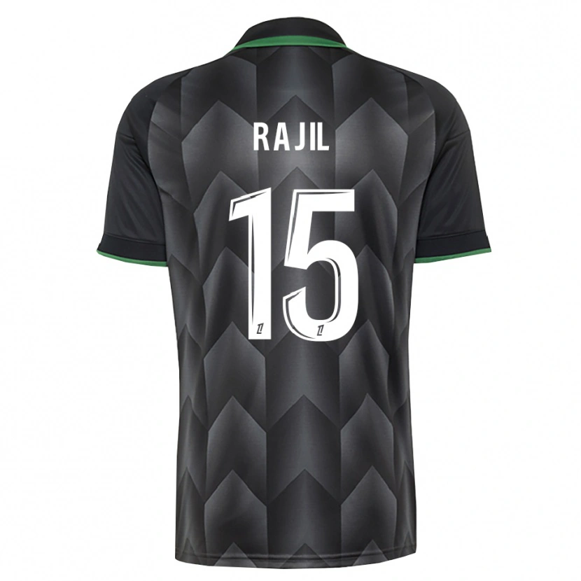 Danxen Dětské Jibril Rajil #15 Bílá Černá Zelená Daleko Hráčské Dresy 2026/27 Dres