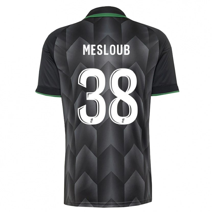 Danxen Dětské Mezian Mesloub #38 Bílá Černá Zelená Daleko Hráčské Dresy 2026/27 Dres