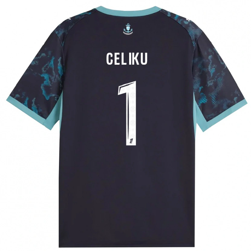 Danxen Dětské Bleron Celiku #1 Světle Tyrkysová Bílá Černá Daleko Hráčské Dresy 2026/27 Dres