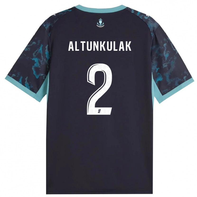 Danxen Dětské Selen Altunkulak #2 Světle Tyrkysová Bílá Černá Daleko Hráčské Dresy 2026/27 Dres