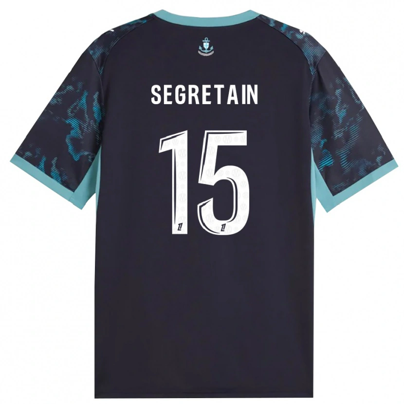 Danxen Dětské Julie Ségrétain #15 Světle Tyrkysová Bílá Černá Daleko Hráčské Dresy 2026/27 Dres