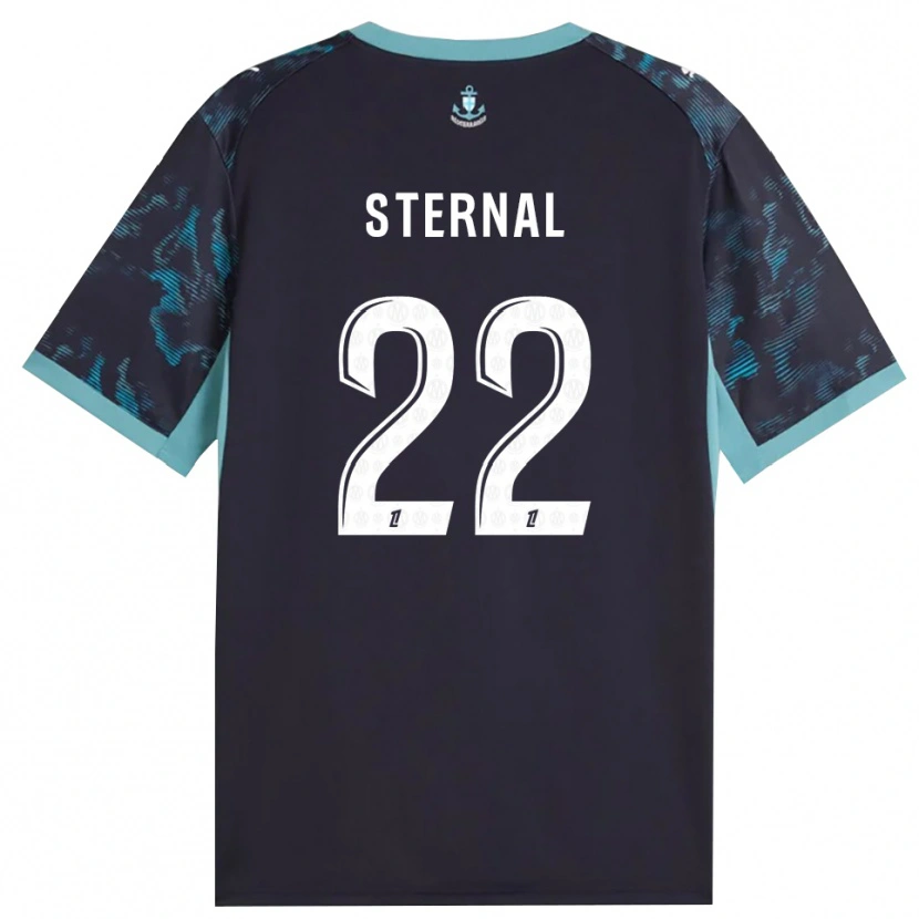Danxen Dětské Enzo Sternal #22 Světle Tyrkysová Bílá Černá Daleko Hráčské Dresy 2026/27 Dres