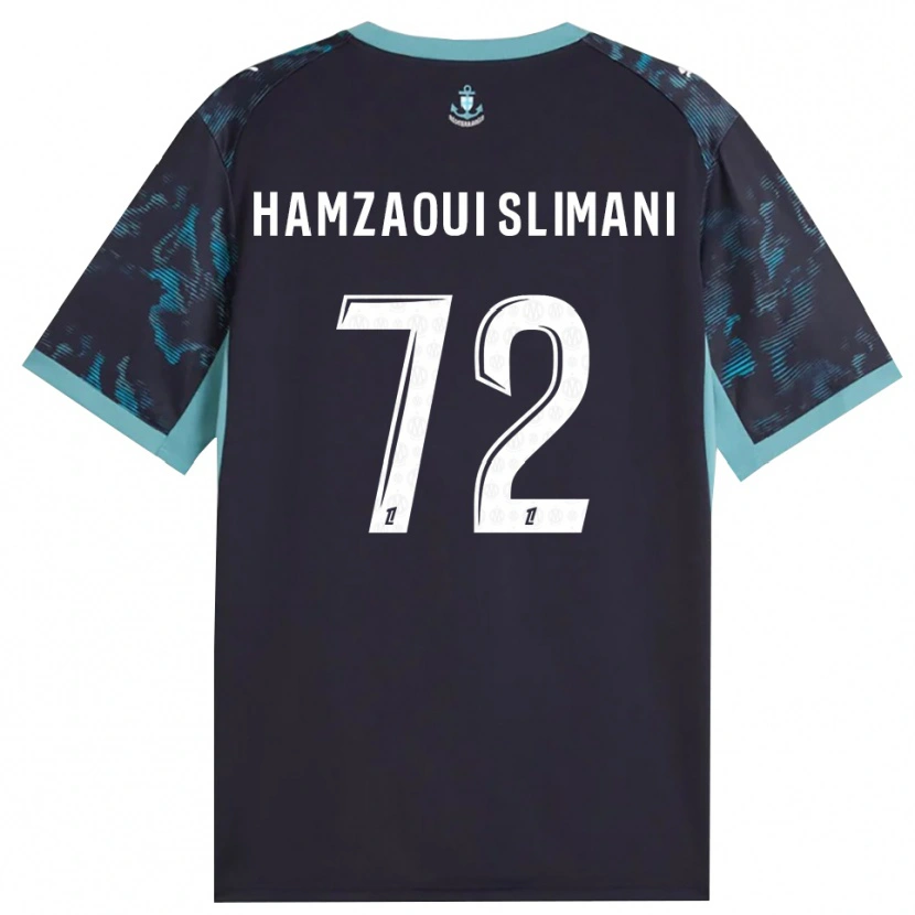 Danxen Dětské Hilan Hamzaoui Slimani #72 Světle Tyrkysová Bílá Černá Daleko Hráčské Dresy 2026/27 Dres