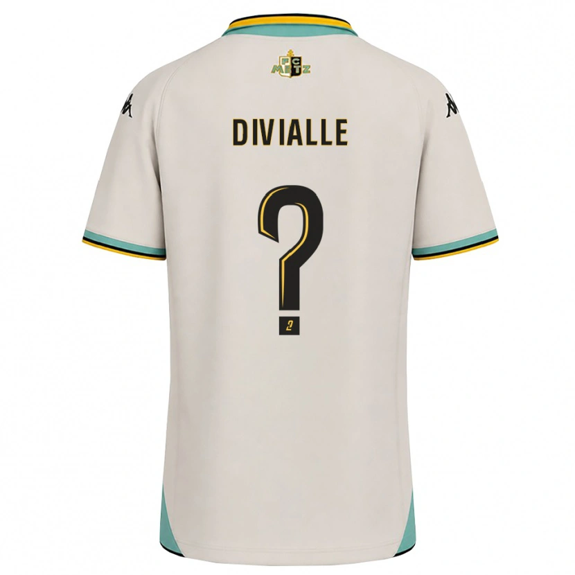 Danxen Dětské Charles Divialle #0 Květinově Bílá Černá Daleko Hráčské Dresy 2026/27 Dres