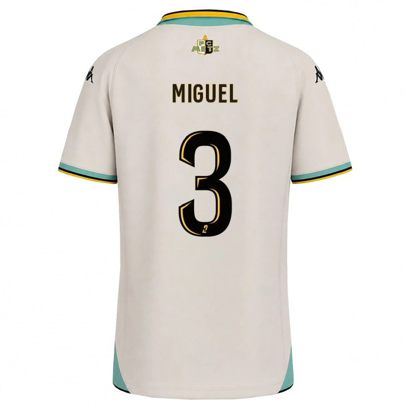 Danxen Dětské Florian Miguel #3 Květinově Bílá Černá Daleko Hráčské Dresy 2026/27 Dres