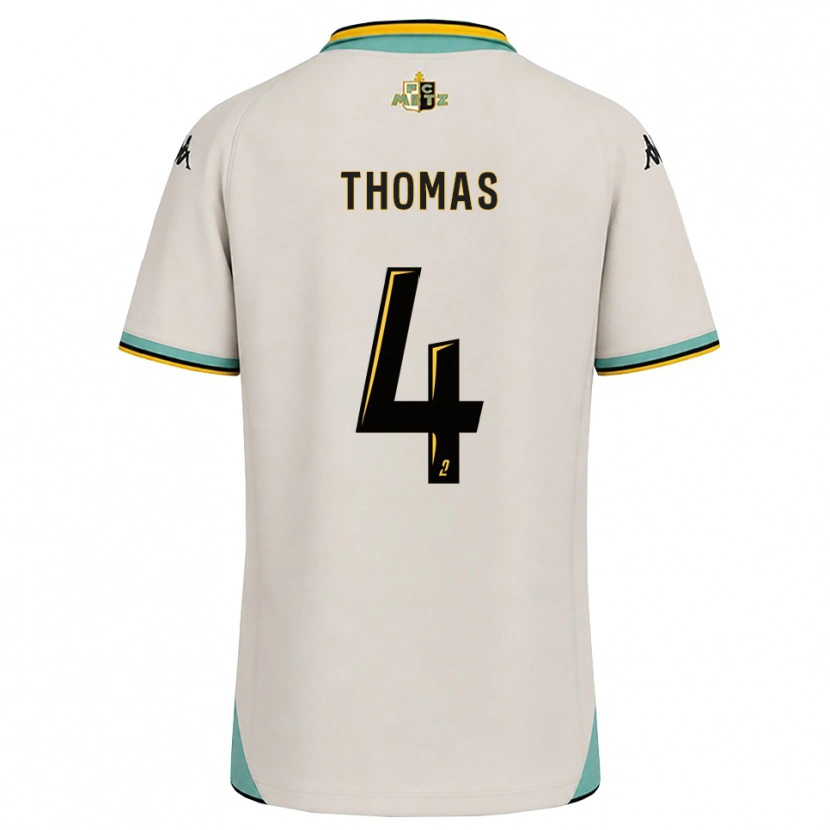 Danxen Dětské Gabriel Thomas #4 Květinově Bílá Černá Daleko Hráčské Dresy 2026/27 Dres
