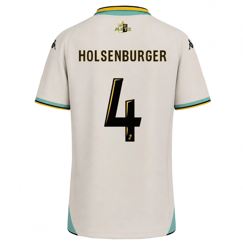 Danxen Dětské Ruben Holsenburger #4 Květinově Bílá Černá Daleko Hráčské Dresy 2026/27 Dres