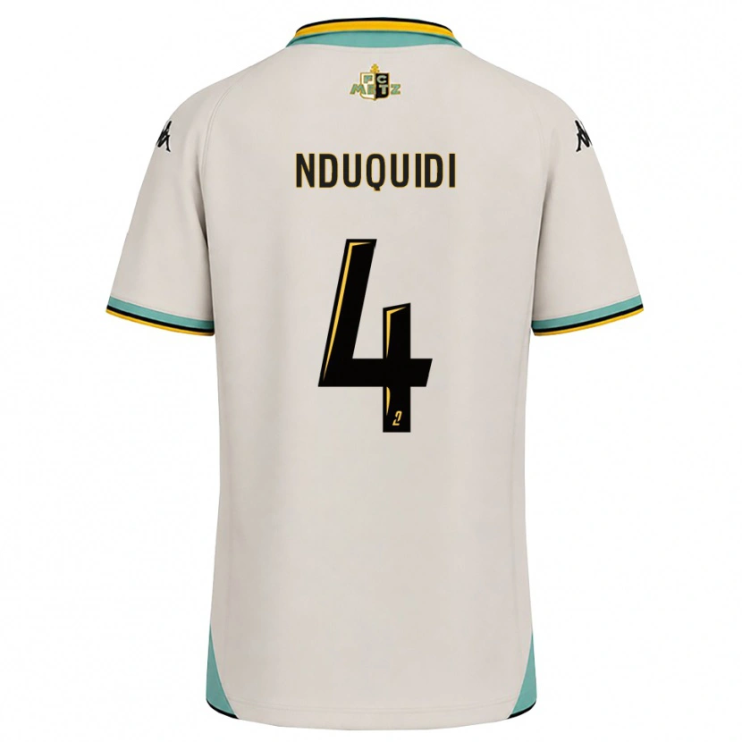 Danxen Dětské Benjamin Nduquidi #4 Květinově Bílá Černá Daleko Hráčské Dresy 2026/27 Dres