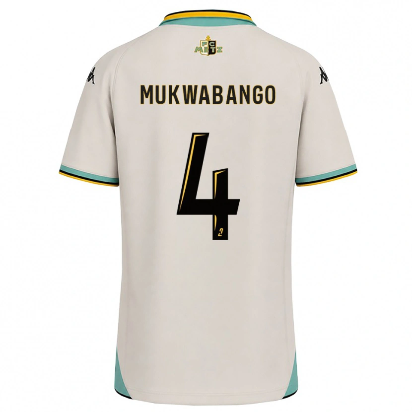 Danxen Dětské Bénit Mukwabango #4 Květinově Bílá Černá Daleko Hráčské Dresy 2026/27 Dres