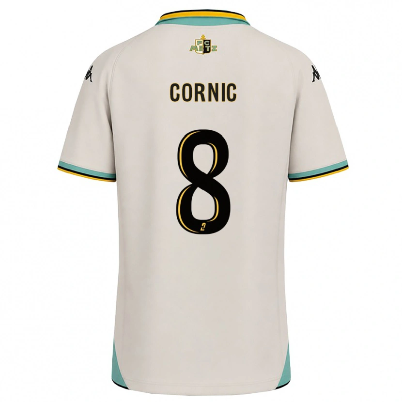 Danxen Dětské Andréa Cornic #8 Květinově Bílá Černá Daleko Hráčské Dresy 2026/27 Dres