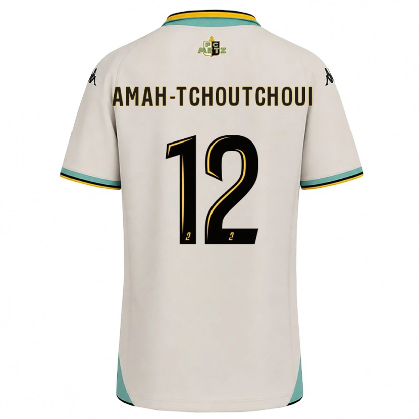Danxen Dětské Marco Amah-Tchoutchoui #12 Květinově Bílá Černá Daleko Hráčské Dresy 2026/27 Dres