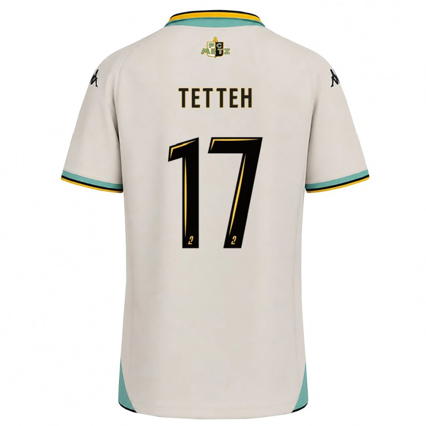 Danxen Dětské Benjamin Tetteh #17 Květinově Bílá Černá Daleko Hráčské Dresy 2026/27 Dres