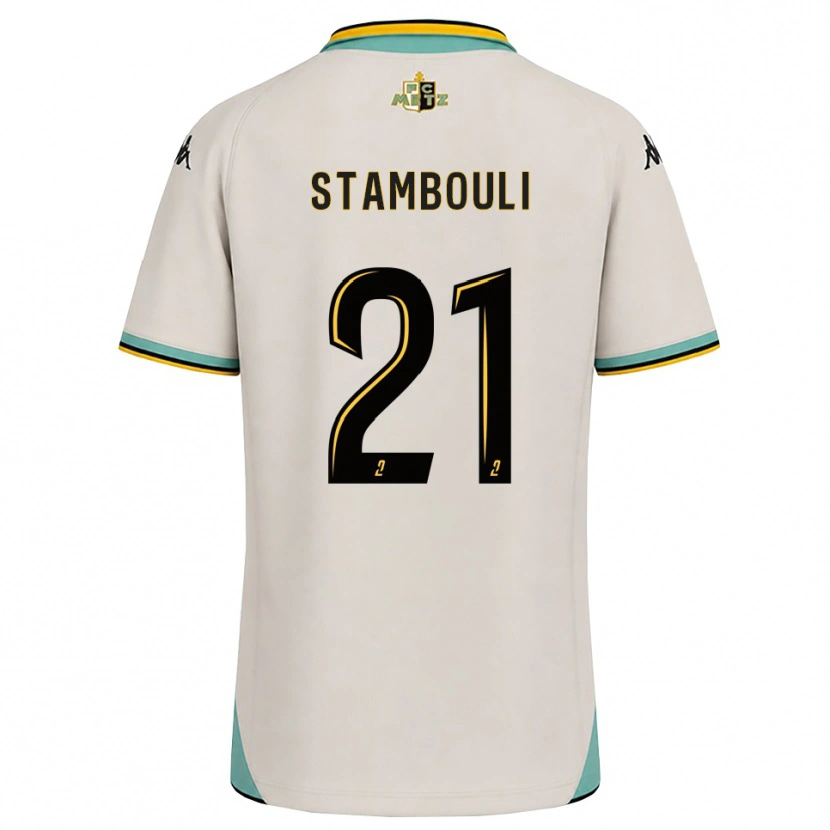 Danxen Dětské Benjamin Stambouli #21 Květinově Bílá Černá Daleko Hráčské Dresy 2026/27 Dres