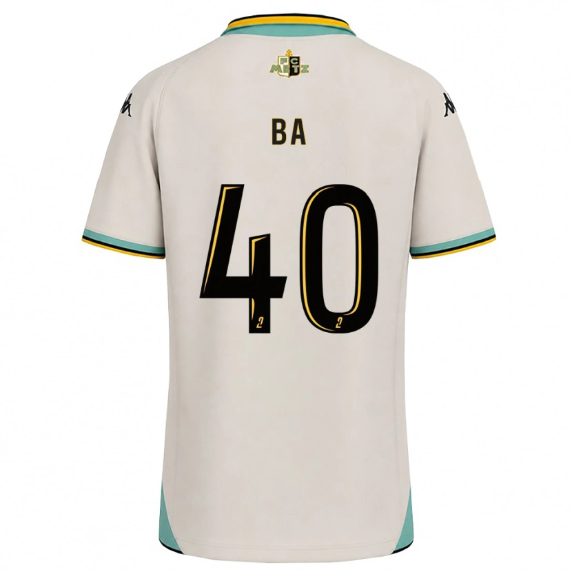 Danxen Dětské Ousmane Ba #40 Květinově Bílá Černá Daleko Hráčské Dresy 2026/27 Dres