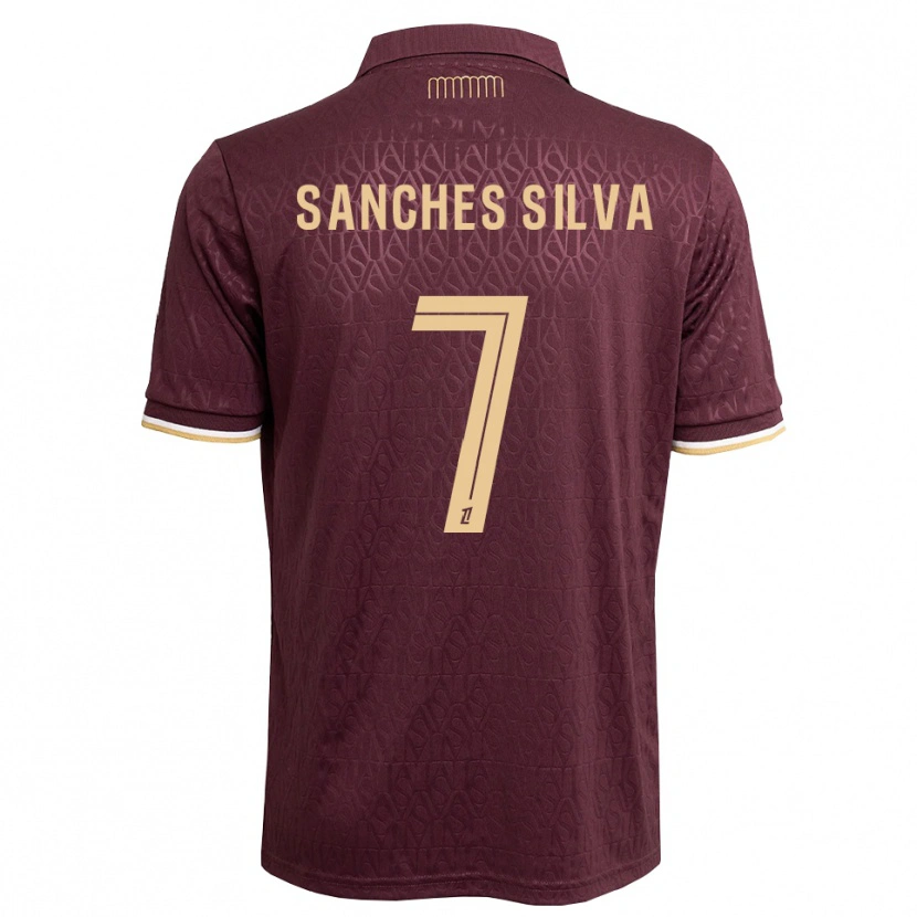 Danxen Dětské Jordy Sanches Silva #7 Hnědočervená Pískově Hnědá Daleko Hráčské Dresy 2026/27 Dres
