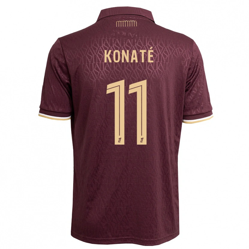 Danxen Dětské Oumar Konaté #11 Hnědočervená Pískově Hnědá Daleko Hráčské Dresy 2026/27 Dres